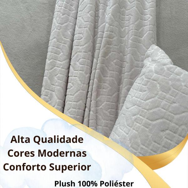 Imagem de Cobertor Manta Queen Casal Plush Conforto Maciez e Elegância