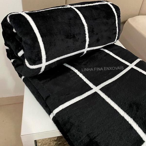 Imagem de Cobertor Mantinha Soft Casal Queen 2,40x2,20m Manta Fleece