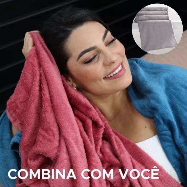 Cobertor Microfibra Antialérgica Pele Carneiro - BLACK WATCH Imagem de Cobertor Microfibra Antialérgica Pele Carneiro