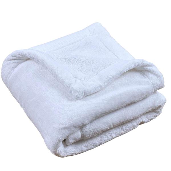 Imagem de Cobertor Plush Cosy Branco - Laço Bebê