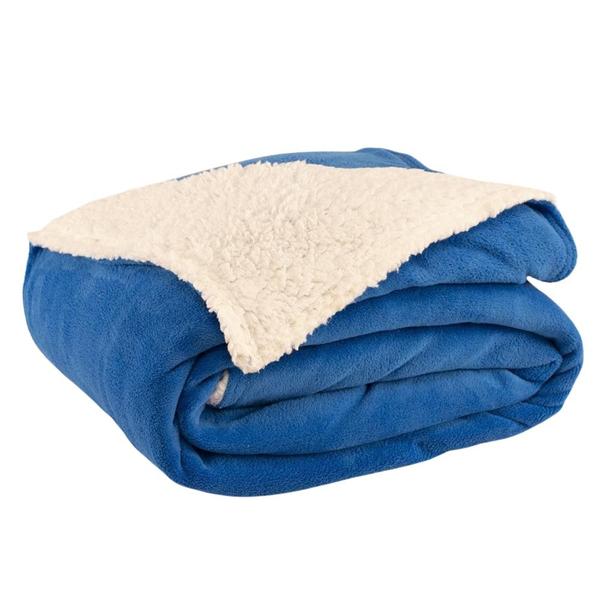 Imagem de Cobertor Polaris Queen Sherpa Manta Fleece 1 Peça ul Royal