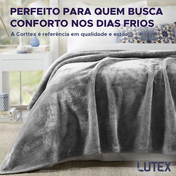 Imagem de Cobertor Queen Corttex Lumini Super Soft Alta Gramatura 300g Manta Microfibra Poliéster Toque Seda