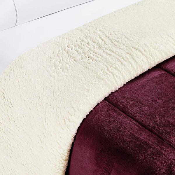 Cobertor QUEEN dupla face sherpa manta flannel coberdrom - SAFIRA ENXOVAIS Imagem de Cobertor QUEEN dupla face sherpa manta flannel coberdrom