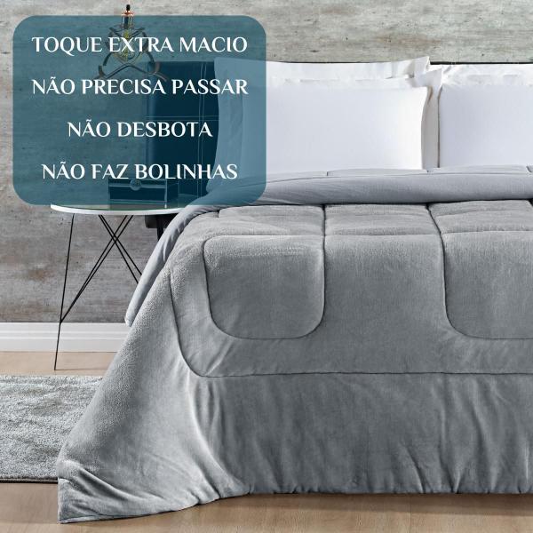 Imagem de Cobertor Queen Grosso Alaska Manta Soft E Malha 100%Algodao