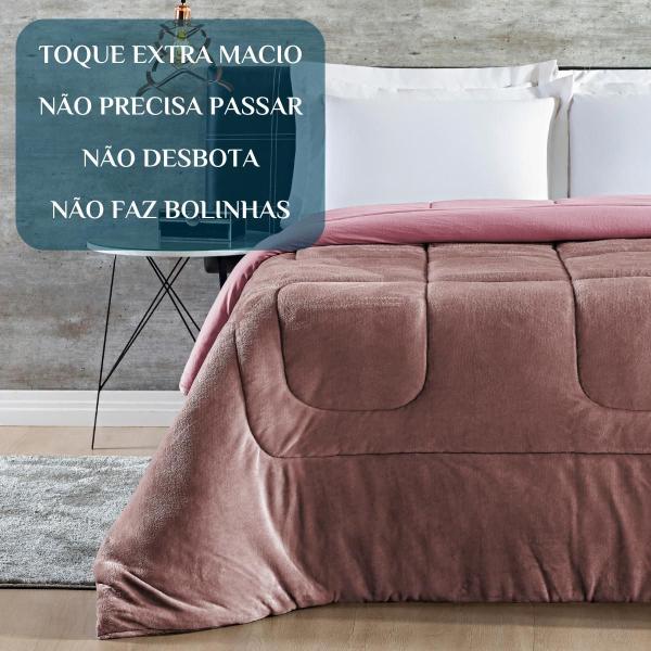 Imagem de Cobertor Queen Grosso Alaska Manta Soft E Malha 100%Algodao