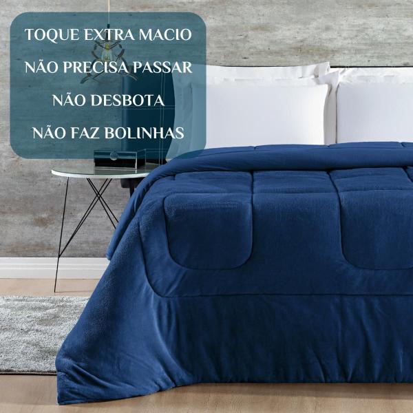 Imagem de Cobertor Queen Grosso Alaska Manta Soft E Malha 100%Algodao