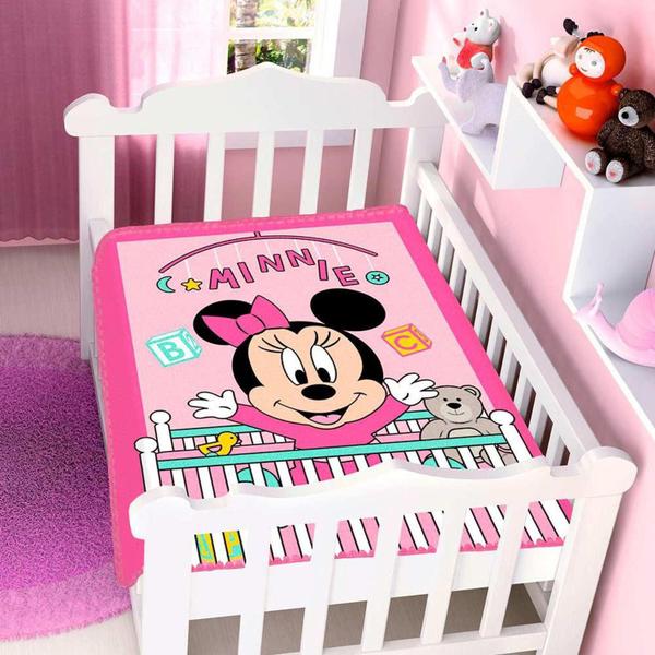 Imagem de Cobertor Raschel Antialérgico Disney Minnie Bercinho- Jolitex- Licenciado