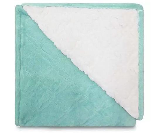 Imagem de Cobertor Sherpa Glamour Solteiro 150x210cm - Aqua - Appel