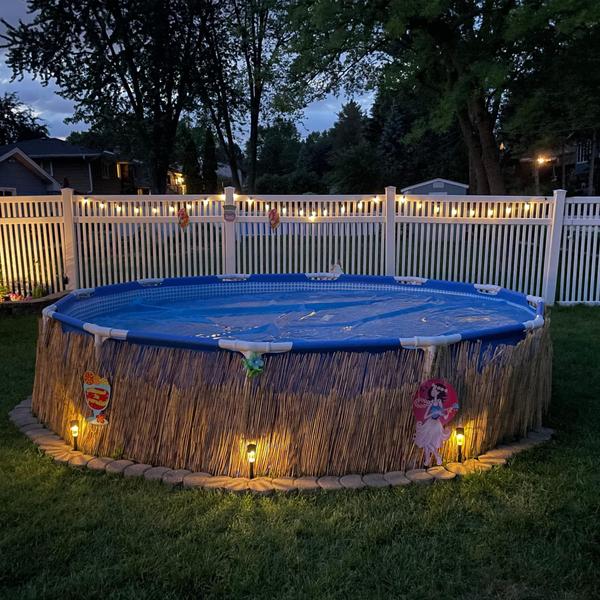 Imagem de Cobertor solar térmico Gekufa para piscina de 9 pés redondo