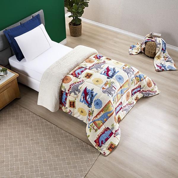 Cobertor SOLTEIRO INFANTIL dupla face sherpa manta estampado - SAFIRA ENXOVAIS Imagem de Cobertor SOLTEIRO INFANTIL dupla face sherpa manta estampado