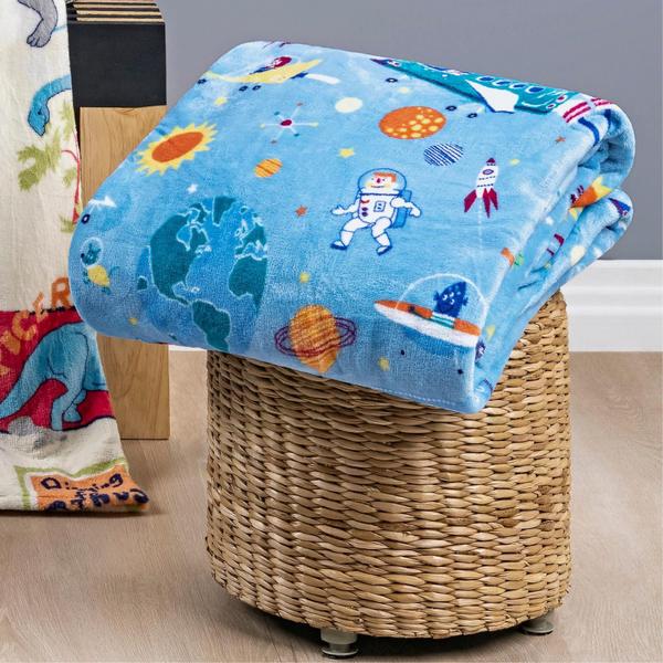 Imagem de Cobertor Solteiro Manta Infantil Flannel estampada para frio intenso quentinha menino e menina criança varias cores