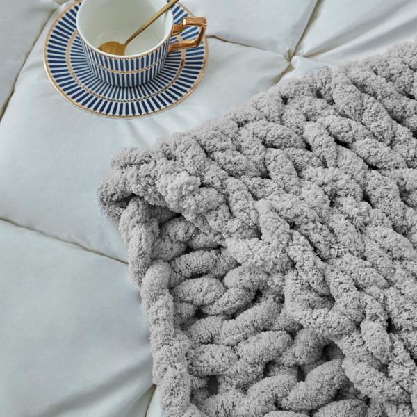 Imagem de Cobertor SUNYRISY Chunky Knit Chenille 100% Chenille 40x50cm