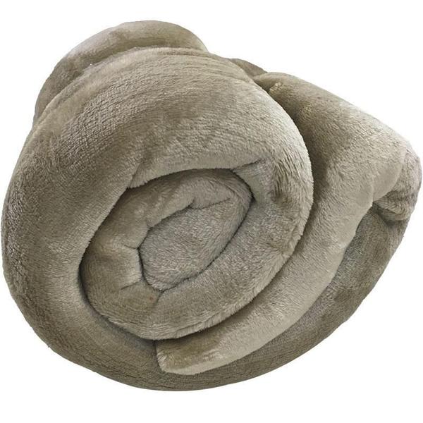 Cobertor Toque De Seda Casal Microfibra Kaki 1,80M X 2,20M - Nc Home Imagem de Cobertor Toque De Seda Casal Microfibra Kaki 1,80M X 2,20M