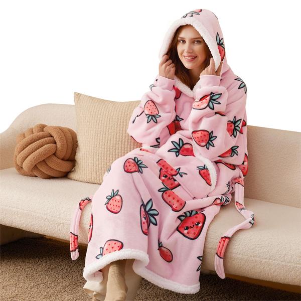 Cobertor Vestível com Capuz Bedsure Oversize para Mulheres