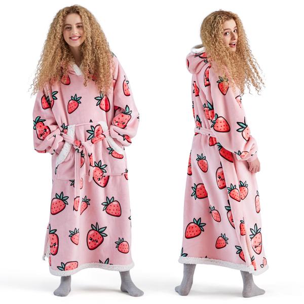 Cobertor Vestível com Capuz Bedsure Oversize para Mulheres