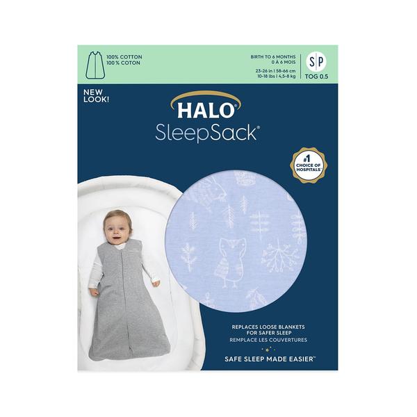 Imagem de Cobertor vestível HALO SleepSack 100% algodão TOG 0.5 Woodland