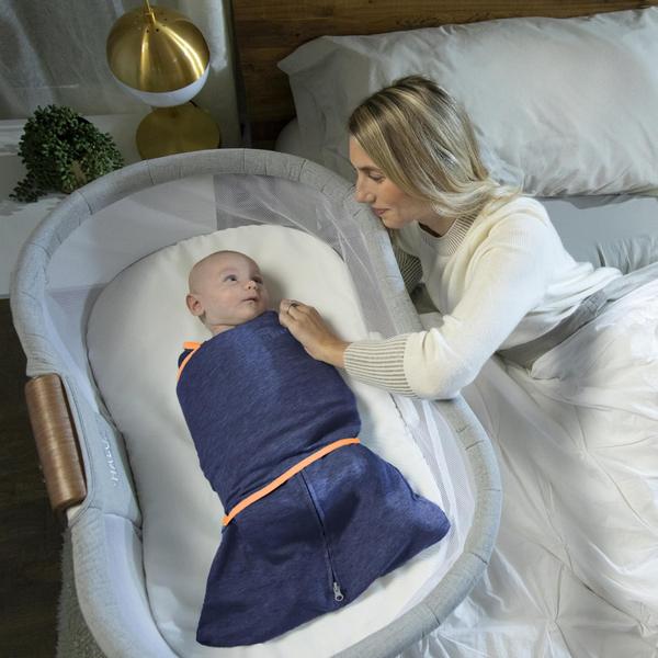 Imagem de Cobertor vestível Sleepsack Swaddle HALO Baby TOG 1.5 azul/laranja