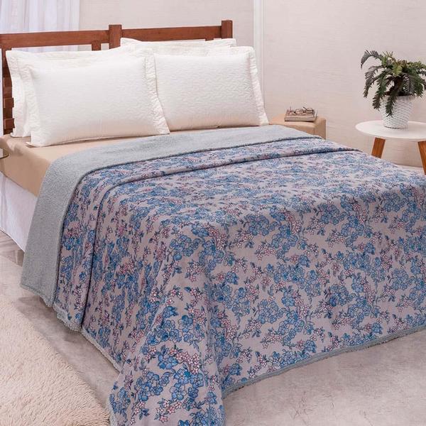 Imagem de Cobertor Winter Solteiro Manta Soft Plush - Floral ul