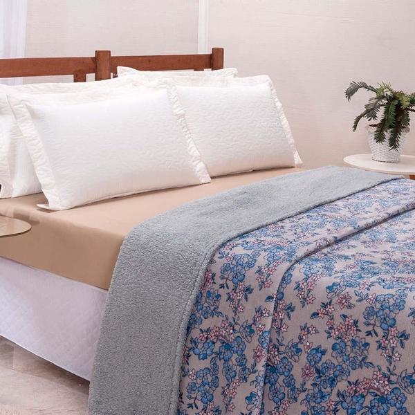 Cobertor Winter Solteiro Manta Soft Plush - Floral ul - Casa Scarpa Imagem de Cobertor Winter Solteiro Manta Soft Plush - Floral ul