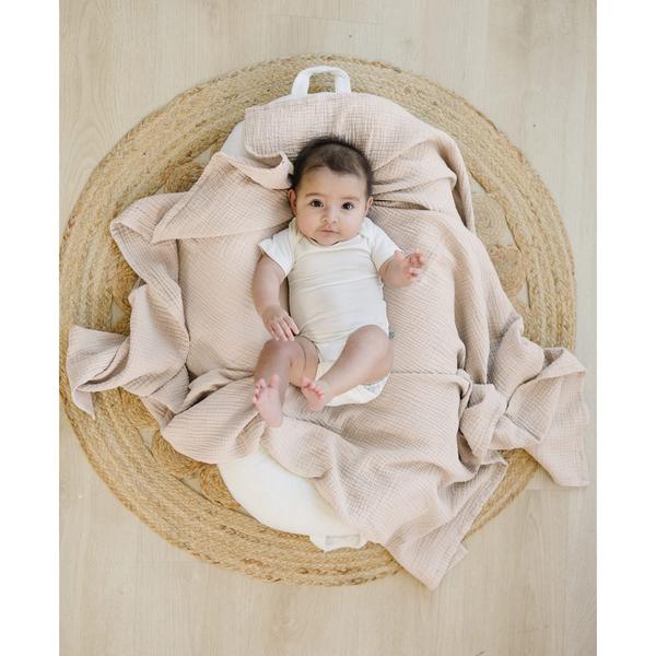 Imagem de Cobertores Muslin Swaddle Konssy, pacote com 3, unissex, 120 x 120 cm