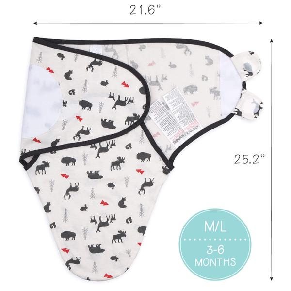 Imagem de Cobertores Swaddle The Peanutshell Woodland Animals, pacote com 3