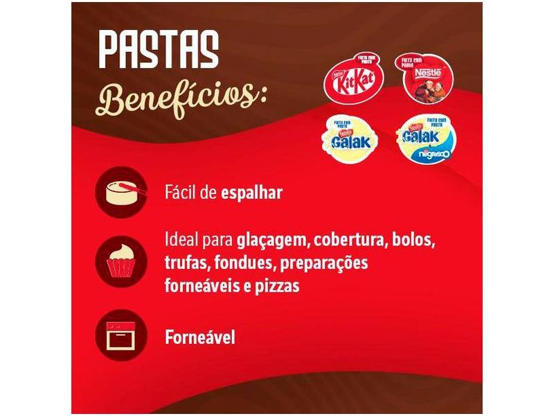 Imagem de Cobertura Chocolate branco Nestle Profissional Galak 1,01kg