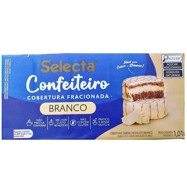 Cobertura Confeiteiro Barra Branco 1,01kg Selecta Imagem de Cobertura Confeiteiro Barra Branco 1,01kg Selecta