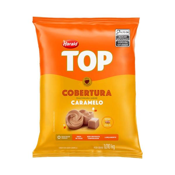 Imagem de Cobertura em Gotas - TOP - Sabor Caramelo - 1,01kg - 1 unidade - Harald - Rizzo