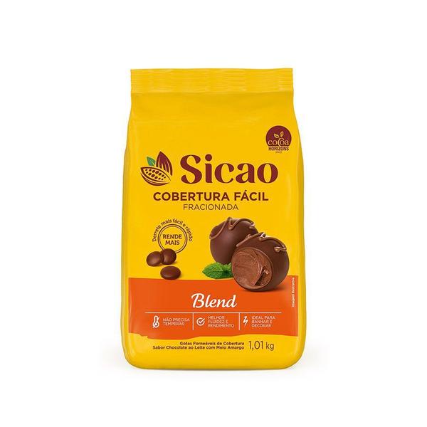 Imagem de Cobertura Fácil Blend  - Gotas - 1,01 kg - 1 unidade - Sicao - Rizzo