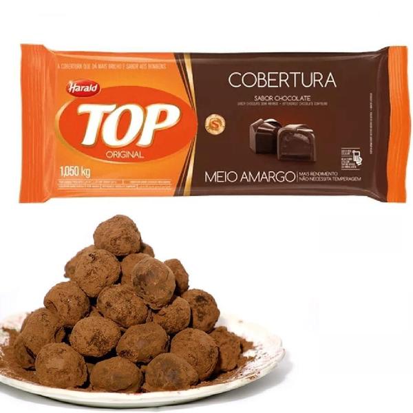 Imagem de Cobertura Fracionada Harald Top Chocolate Meio Amargo 1,05Kg