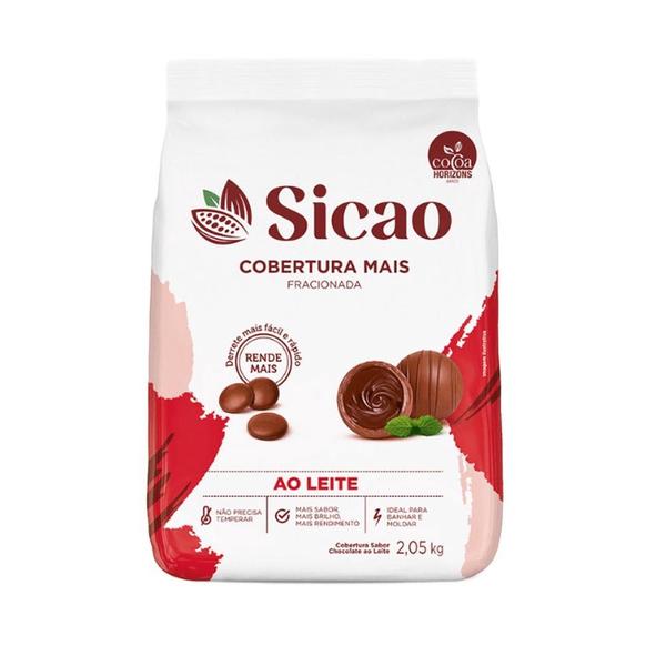 Cobertura Mais Ao Leite Gotas 2,05kg Sicao Imagem de Cobertura Mais Ao Leite Gotas 2,05kg Sicao