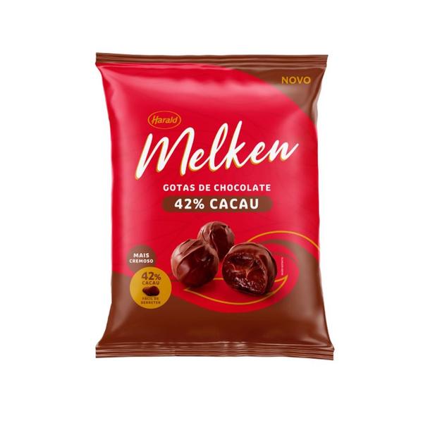 Cobertura Melken 42% Cacau Gotas 1,01kg Harald Imagem de Cobertura Melken 42% Cacau Gotas 1,01kg Harald