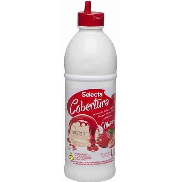 Cobertura para Sorvete e Açai Sabor Morango 1.3kg Selecta Imagem de Cobertura para Sorvete e Açai Sabor Morango 1.3kg Selecta