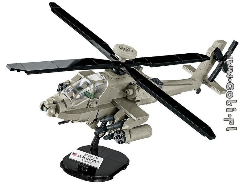 Imagem de Cobi 5808 -  helicoptero militar americano de ataque ah-64 apache com 510 pcs