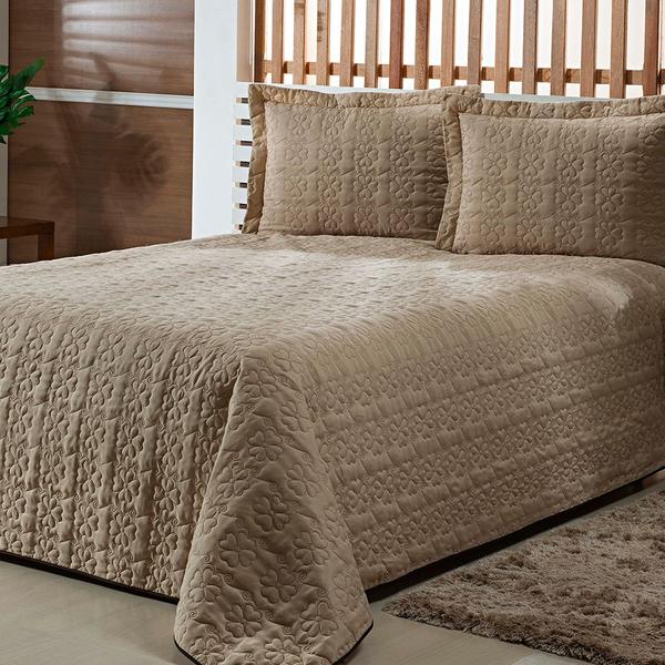 Cobre Leito Colcha Casal Queen Austria Matelado a Linha Flores 03 Peças - Borda Bordados Cobre Leito Colcha Casal Queen Austria Matelado a Linha Flores 03 Peças - Borda Bordados