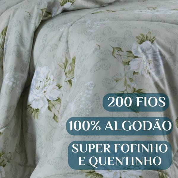 Imagem de Cobredom Cobertor Grosso Flower Queen Size 100% Algodão