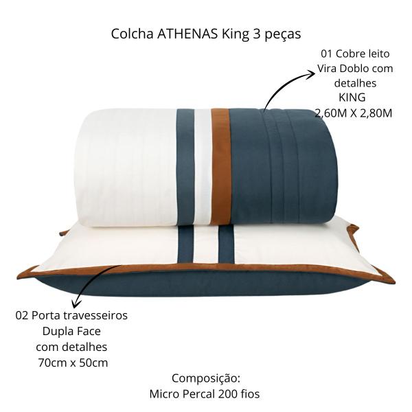 Cobreleito King Lavive Athenas 03 Peças Vira Doblo Imagem de Cobreleito King Lavive Athenas 03 Peças Vira Doblo