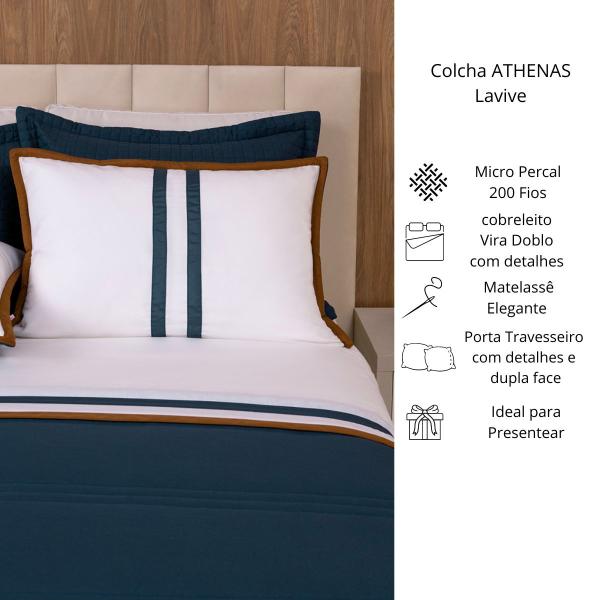 Cobreleito King Lavive Athenas 03 Peças Vira Doblo Imagem de Cobreleito King Lavive Athenas 03 Peças Vira Doblo