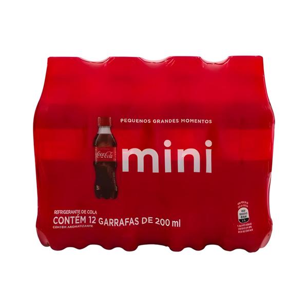 Imagem de Coca Cola mini 200ml fardo C/12 Unidade
