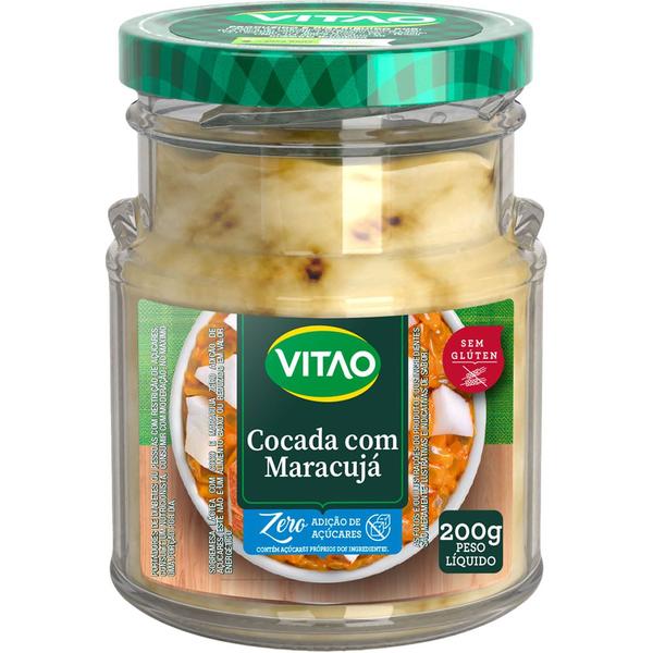 Imagem de Cocada Cremosa Com Maracujá Zero Açúcar Diet Vitao 200g