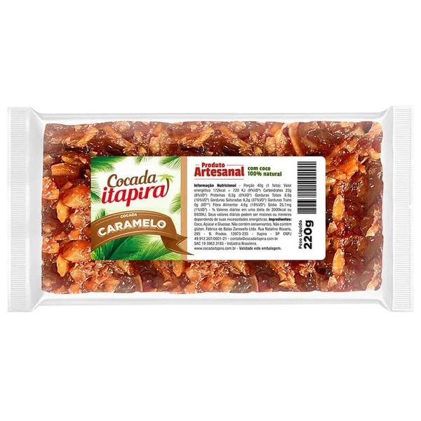 Imagem de Cocada Itapira 220g - Produto Artesanal Caramelo