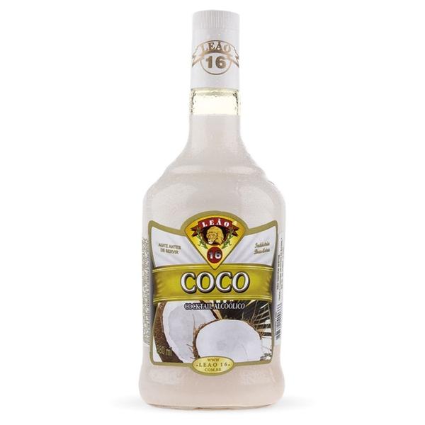 Imagem de Cocktail alcoolico Batida de Côco (vidro) Leão 16 880 ml