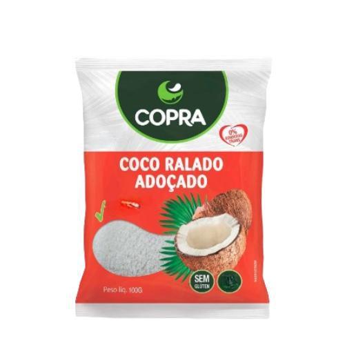 Imagem de Coco Ralado Copra Fino Úmido E Adoçado - 100G