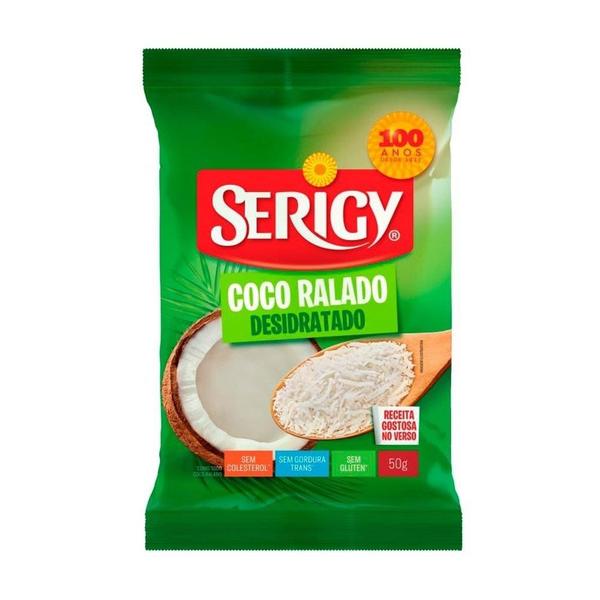 Coco Ralado Puro 50g 50 Unidades - Serigy Imagem de Coco Ralado Puro 50g 50 Unidades - Serigy