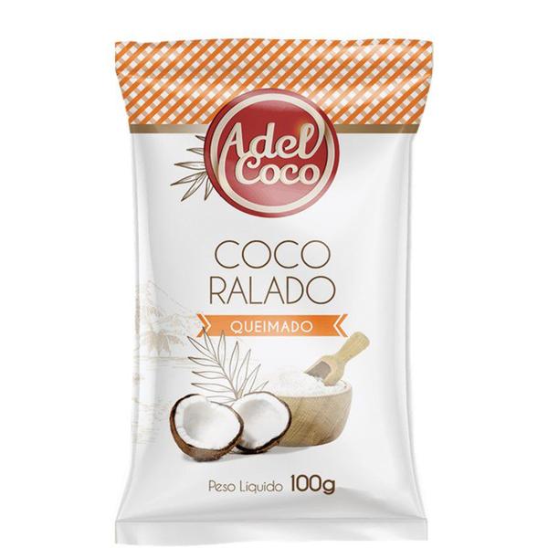Coco Ralado Seco Queimado 100g Adelcoco Imagem de Coco Ralado Seco Queimado 100g Adelcoco