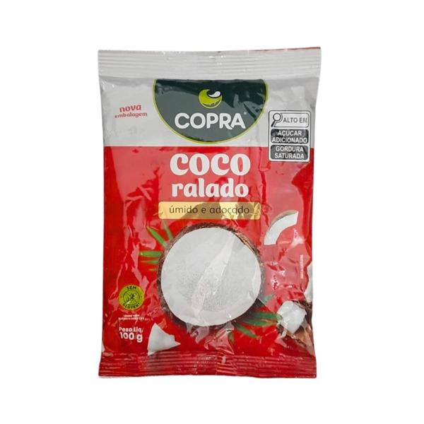 Imagem de Coco ralado úmido e adoçado 100g - copra