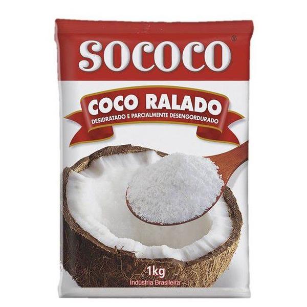Coco Ralado Umido Flocado 1kg Sococo Imagem de Coco Ralado Umido Flocado 1kg Sococo