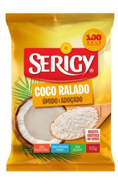 Imagem de Coco Ralado Úmido Serigy 100g - kit c/ 6 unds