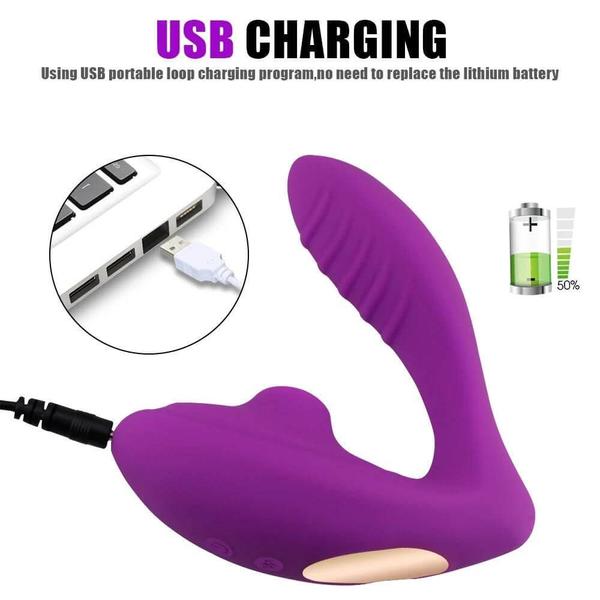 Imagem de COCOLILI - Vibrador para Casal Mary Vibrador e Sugador de Clitóris - Roxo