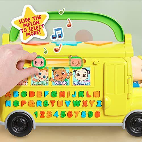 Imagem de CoComelon Musical Learning Bus, Reconhecimento de Números e Letras, Fonética, Brinquedo de Ônibus Escolar Amarelo Joga ABCs e Rodas no Ônibus, por Just Play